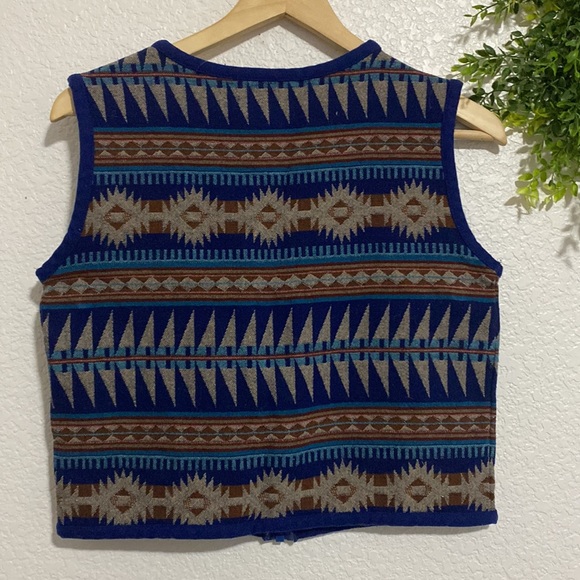 Pendleton Vintage Aztec, Western, Southwestern Pattern Vest - Picture 2 of 6